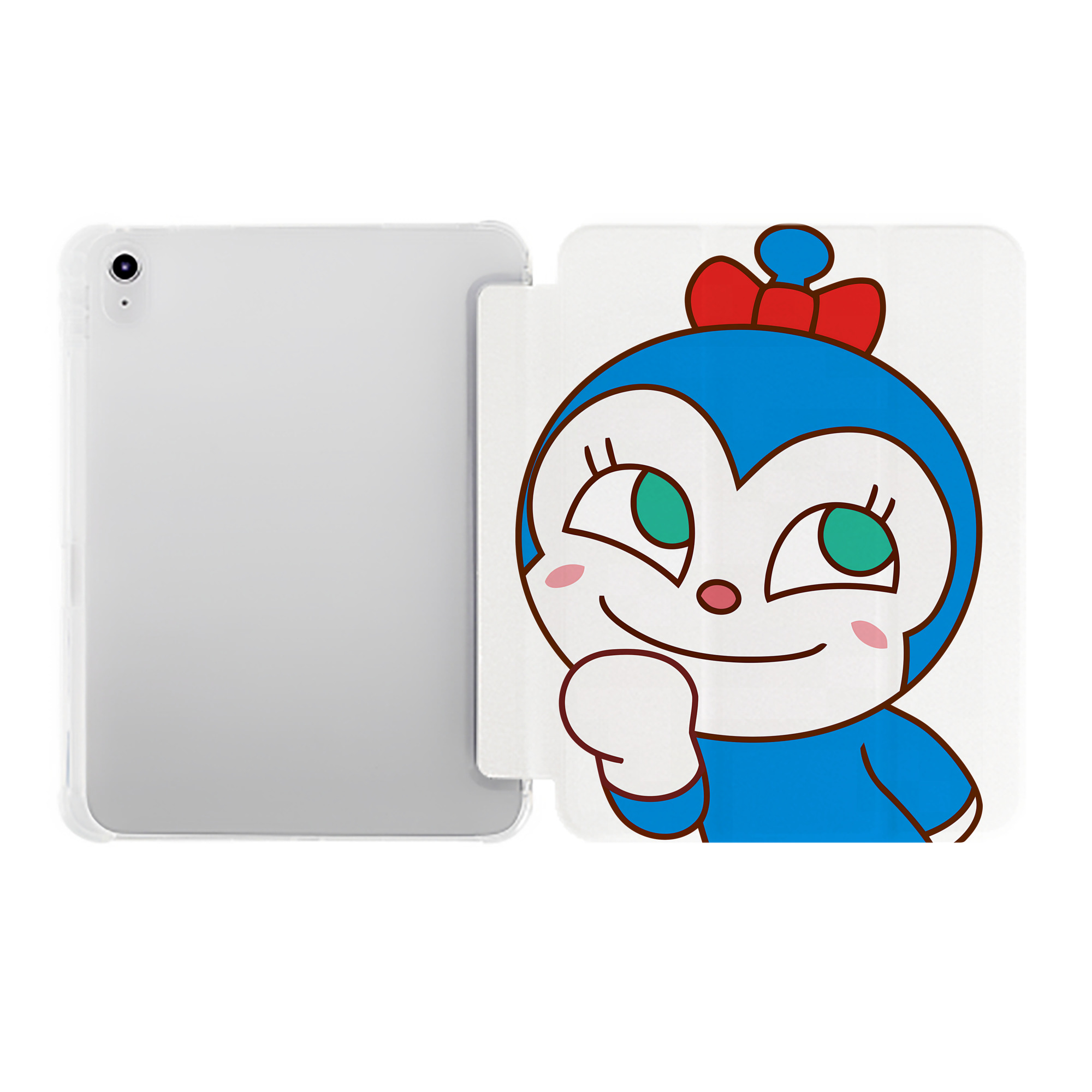 （画像用） アンパンマン Anpanman IPad ケース ペン収納付き 三つ折りスタンド PUレザー×シリコン 対応機種9.5/10.5/10.9インチ